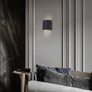 Veil LED Wall Sconce in Sand Black