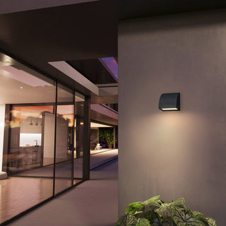 Slope LED Wall Sconce in Sand Black