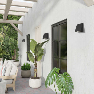 Slant LED Wall Sconce in Sand Black