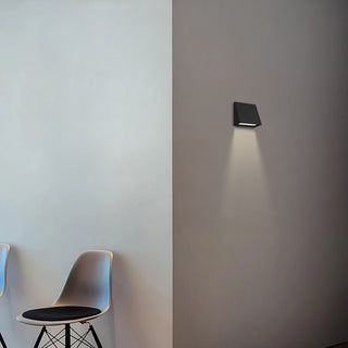 Slant LED Wall Sconce in Sand Black