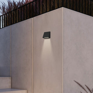 Slant LED Wall Sconce in Sand Black