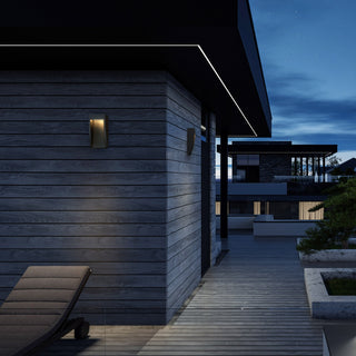 Taper LED Wall Sconce in Sand Black