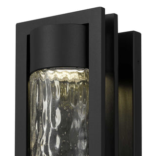 2 Step LED Wall Sconce in Sand Black
