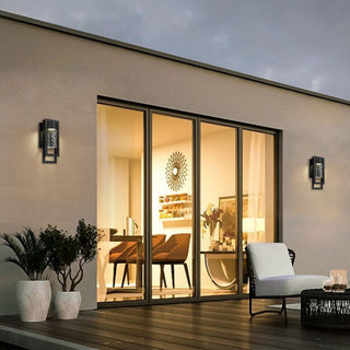 2 Step LED Wall Sconce in Sand Black