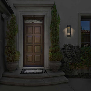 2 Step LED Wall Sconce in Sand Black