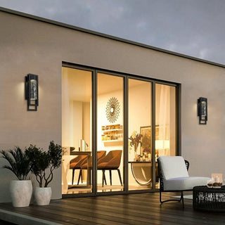 2 Step LED Wall Sconce in Sand Black