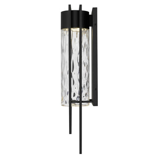 2 Step LED Wall Sconce in Sand Black