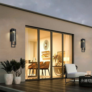 2 Step LED Wall Sconce in Sand Black