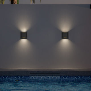 Miami LED Wall Sconce in Sand Black