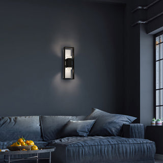 Mars LED Wall Sconce in Sand Black