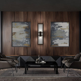 Mars LED Wall Sconce in Sand Black