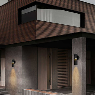 Hugo LED Wall Sconce in Sand Black