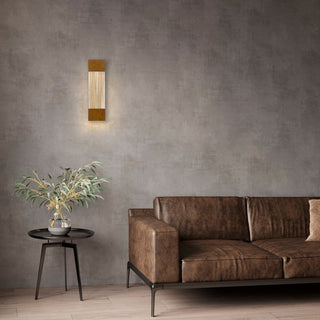 Mystic LED Wall Sconce in Painted Patina Brass