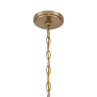 Hearst Eight Light Chandelier in Noble Brass
