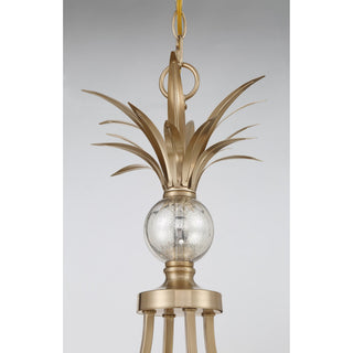 Hearst Eight Light Chandelier in Noble Brass
