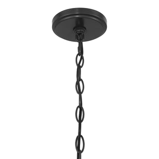 Hearst Eight Light Chandelier in Black Tourmaline