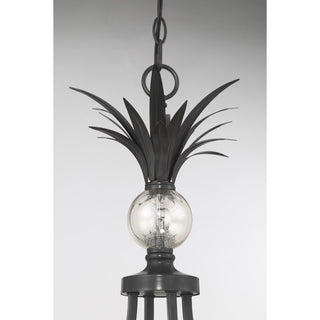 Hearst Eight Light Chandelier in Black Tourmaline