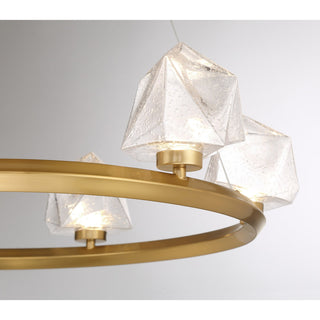 Castello LED Chandelier in Warm Brass