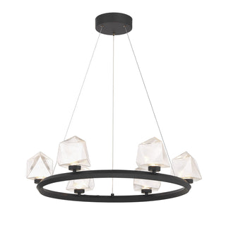 Castello LED Chandelier in Matte Black