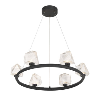 Castello LED Chandelier in Matte Black