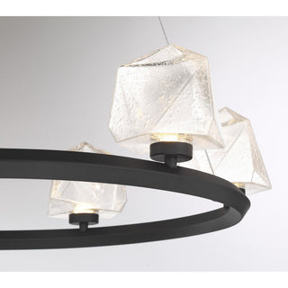 Castello LED Chandelier in Matte Black