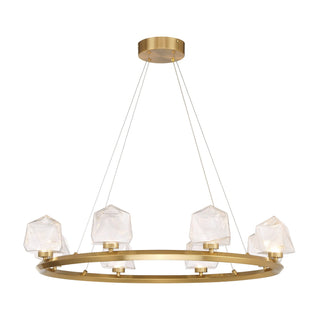 Castello LED Chandelier in Warm Brass