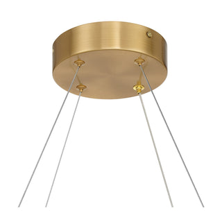 Castello LED Chandelier in Warm Brass