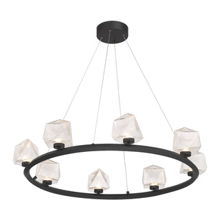 Castello LED Chandelier in Matte Black