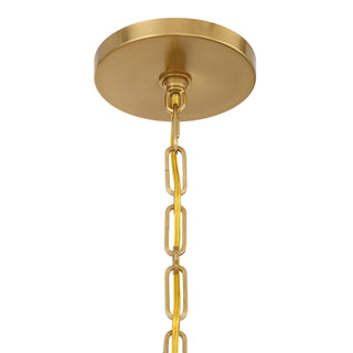 Allston Eight Light Chandelier in Warm Brass