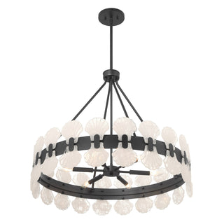 Bancroft Six Light Chandelier in Matte Black