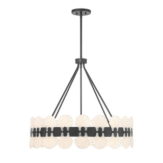 Bancroft Six Light Chandelier in Matte Black