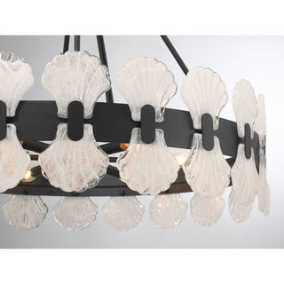 Bancroft Six Light Chandelier in Matte Black