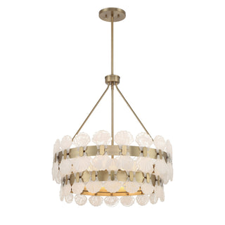 Bancroft Five Light Chandelier in Noble Brass