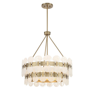 Bancroft Five Light Chandelier in Noble Brass