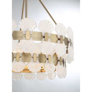 Bancroft Five Light Chandelier in Noble Brass