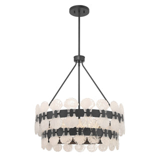 Bancroft Five Light Chandelier in Matte Black
