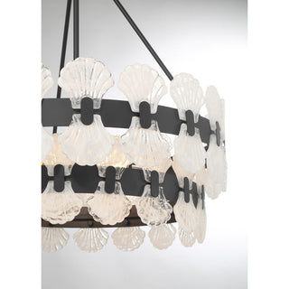 Bancroft Five Light Chandelier in Matte Black