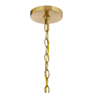 Ashbury Five Light Chandelier in Warm Brass