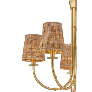 Ashbury Five Light Chandelier in Warm Brass