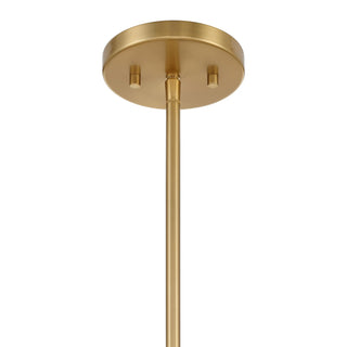 Conrad Eight Light Chandelier in Warm Brass