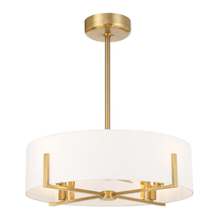 Mansell LED Fan D'Lier in Warm Brass