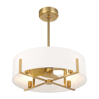 Mansell LED Fan D'Lier in Warm Brass
