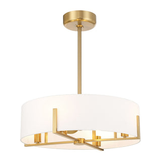 Mansell LED Fan D'Lier in Warm Brass