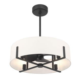 Mansell LED Fan D'Lier in Matte Black