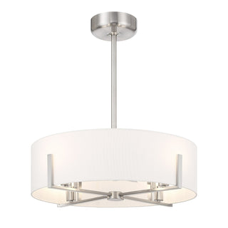 Mansell LED Fan D'Lier in Satin Nickel