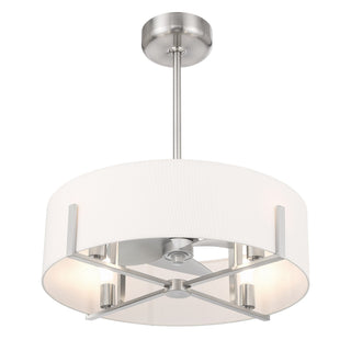 Mansell LED Fan D'Lier in Satin Nickel