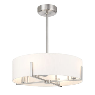 Mansell LED Fan D'Lier in Satin Nickel