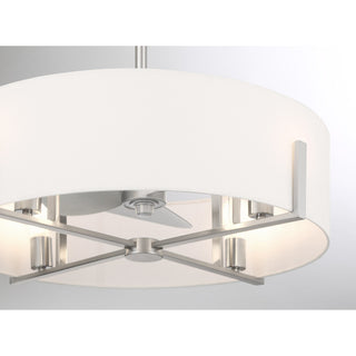 Mansell LED Fan D'Lier in Satin Nickel