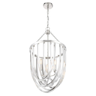 Jennings Three Light Pendant in Polished Nickel