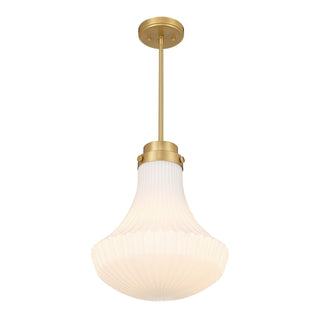 Bartlet One Light Pendant in Warm Brass